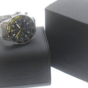 IWC SCHAFFHAUSEN Aqua timer IW376708 black Dial Automatic Men's Watch_879040